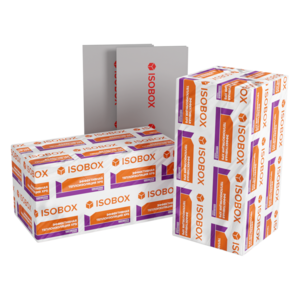 Экструзионный пенополистирол XPS ISOBOX 150 TB (2х50), 1180*580*100мм (4 пл/0,27376м3)