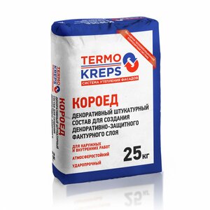 Штукатурка декоративная финишная Крепс Короед 1,5 мм (25 кг)