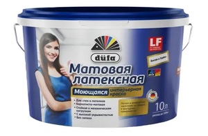 Краска для стен и потолков Dufa Mattlatex Mix цвет белый 10 л