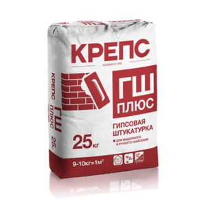 Штукатурка гипсовая Крепс ГШ Плюс (25 кг)