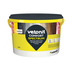 Затирка VETONIT комфорт спектрум серый  2кг меш кат. B 