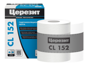 Лента водонепроницаемая для герметизации швов CERESIT CL 152, 10м 