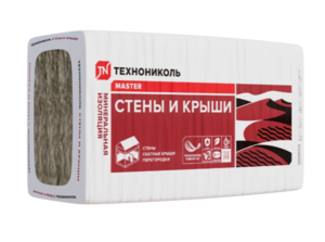 Плита минераловатная Технониколь Стены и Крыши 1000*610*50 мм, 8пл/0,244м3, 1поддон/44шт/10,736м3