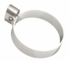 Хомут трубы L=180, белый ТН ПВХ МАКСИ Технониколь