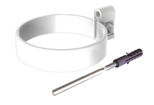 ТН ПВХ МАКСИ Хомут трубы L=140, белый, шт Технониколь