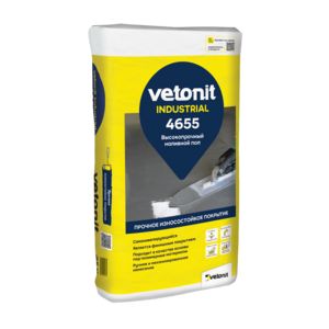 VETONIT пол Industrial 4655 высокопрочный промышленный пол для выравнивания 5-20мм, 25кг 
