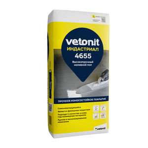 Vetonit® пол индастриал 4655 высокопрочный промышленный пол для выравнивания 5-20мм, 25кг