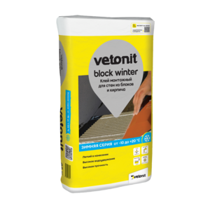 VETONIT клей Block Winter для блоков и кирпича, 25кг 