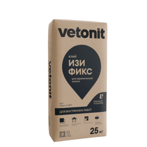 Vetonit® Изи фикс клей цементный д/внутренних и наружных работ, 5кг