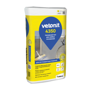  VETONIT 4350 наливной пол для звукоизоляционных полов, 25кг