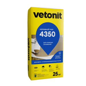 Vetonit® 4350 наливной пол для звукоизоляционных полов, 25кг