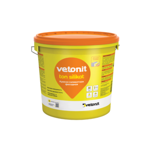 Краска VETONIT Ton Silikat 100 А фасадная силикатная (25 кг)