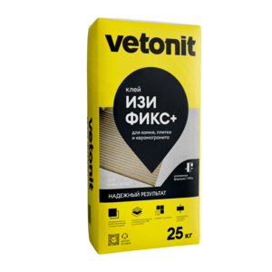 Vetonit® Изи фикс+ клей для керамогранита среднего и крупного формата (25кг)