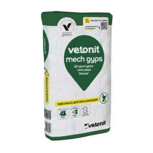 Штукатурка гипсовая белая VETONIT mech gyps, 30 кг