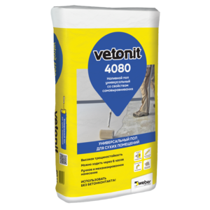 VETONIT 4080 Универсальный наливной пол со свойством самовыравнивания, 20 кг 