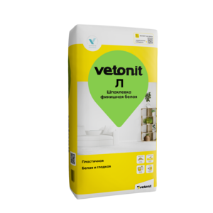 Vetonit®  Л Шпаклевка финишная полимерная, белая (20кг)