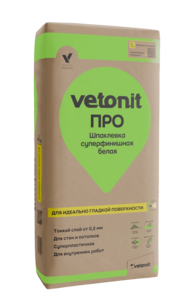 Vetonit® ПРО Шпаклевка суперфинишная полимерная белая, 25кг 