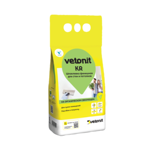 VETONIT KR Шпаклевка финишная органическая белая д/сухих помещений, 5кг
