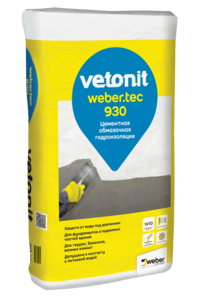 VETONIT гидроизоляция weber.tec 930, 20 кг 