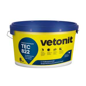 VETONIT гидроизоляция Tec 822 серый, 8кг