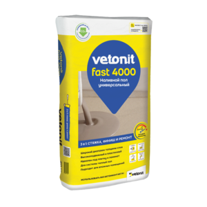 VETONIT Fast 4000 Наливной пол универсальный, 20 кг
