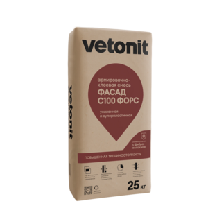 Vetonit® Фасад С100 штукатурно-клеевая смесь (25 кг)