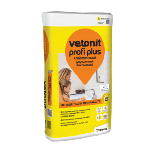 VETONIT profi plus клей плиточный улучшенный беспылевой (25 кг)