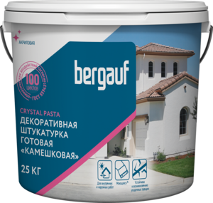 Штукатурка Bergauf Crystal Pasta силикатно-силиконовая 2 мм U, 25 кг