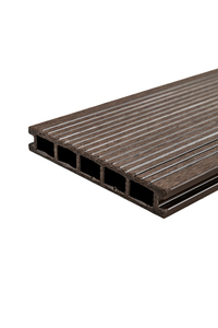 Террасная доска МПК "Верста" пустотелая 4000*150*24 Вельвет #7 Шоколад