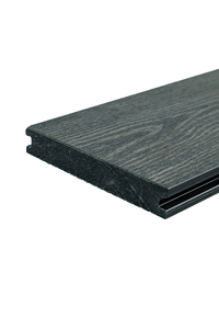 Террасная доска МПК "Верста" 150х24 полнотелая Вельвет + Тиснение цвет Графит