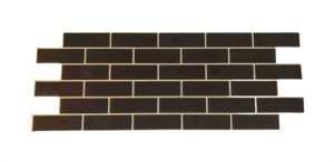 Термопанель «Под Клинкер» 1480*580*50ммцвет Шоколад на светлой расшивке