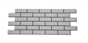 Термопанель «Под Клинкер» 1480*580*50мм цвет Серый на тёмной расшивке