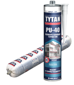 TYTAN Professional® PU 40 герметик полиуретановый серый 600 мл OPTIMUM
