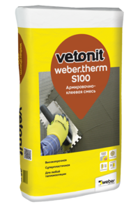 VETONIT weber.therm S100 штукатурно-клеевая смесь(25 кг)