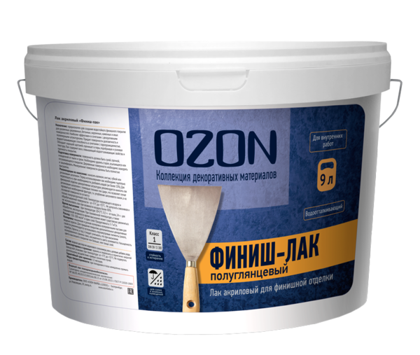 Акриловый лак "финиш-лак" OZON 9л (9 кг)