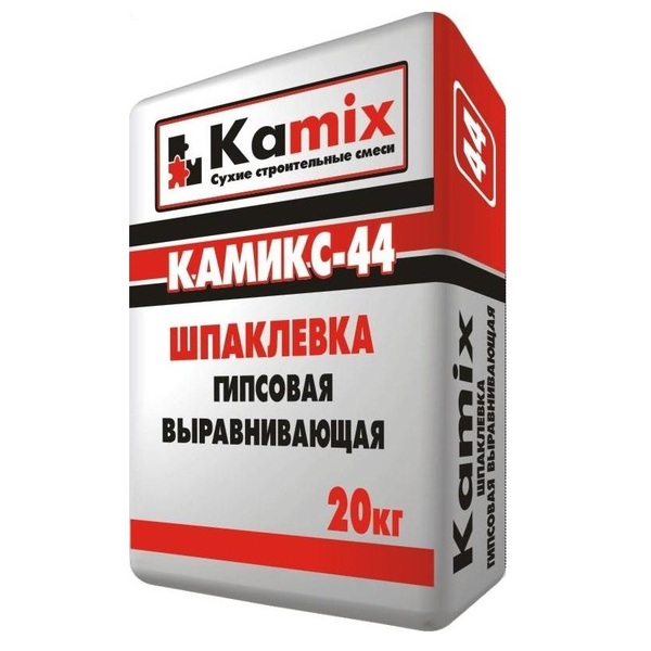 Шпаклевка КАМИКС-44 Гипсовая (20кг) белая 