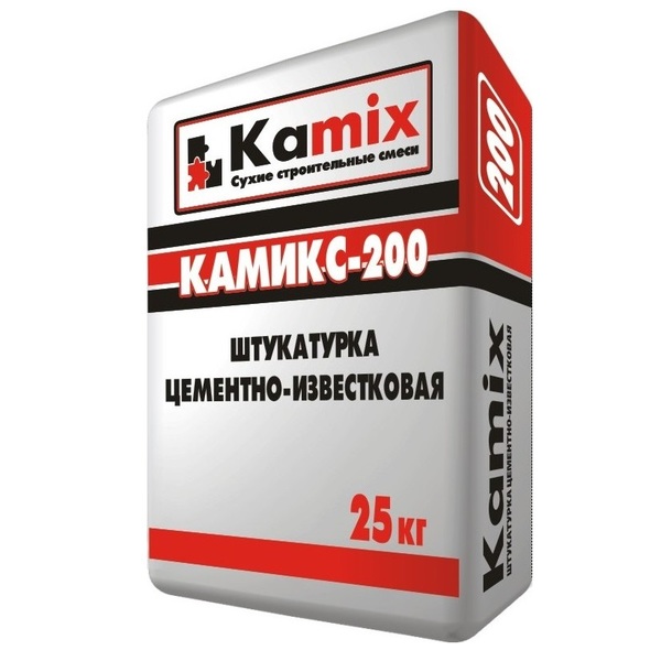Штукатурка КАМИКС-200 цементно-известковая (25кг)