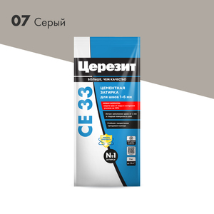 Затирка Церезит СЕ 33 №07 Серая (2кг)