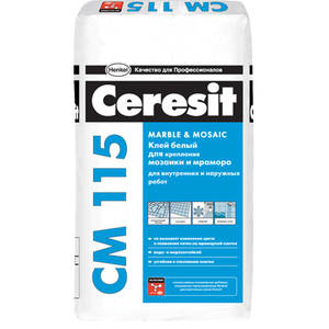 Клей Ceresit СМ 115 для мрамора (5 кг) белый