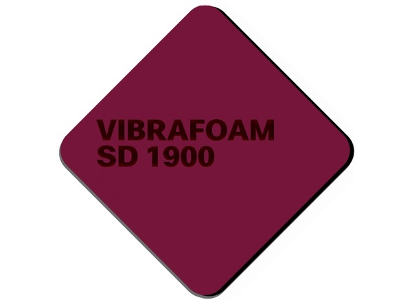 Эластомер Вибрафом (Vibrafoam) SD 1900 бордовый (2м х 0,5м x 12,5мм) 1м2, TECHNO SONUS
