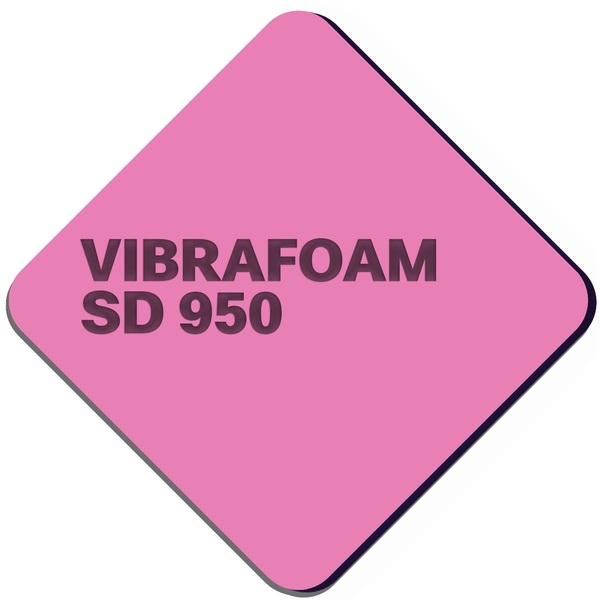 Эластомер Вибрафом (Vibrafoam) SD 950 фиолетовый (2м х 0,5м x 25мм) 1м2, TECHNO SONUS