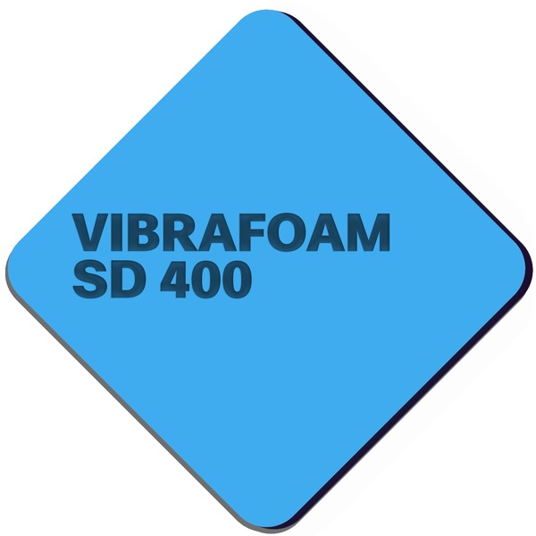 Эластомер Вибрафом (Vibrafoam) SD 400 синий (2м х 0,5м x 25мм) 1м2, TECHNO SONUS