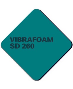 Эластомер Вибрафом (Vibrafoam) SD 260 сине-зеленый (2м х 0,5м x 12,5мм) 1м2, TECHNO SONUS