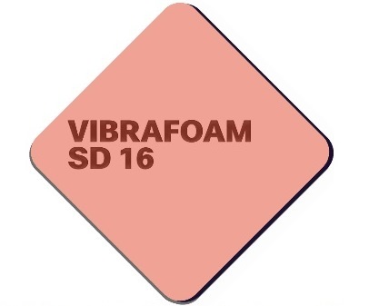 Эластомер Вибрафом (Vibrafoam) SD 16 розовый (2м х 0,5м x 25мм) 1м2