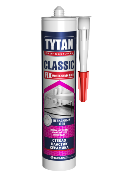Клей монтажный Tytan Professional Classic Fix 310мл прозрачный