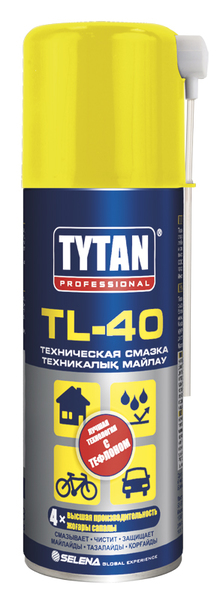 Смазка-аэразольTytan Professional TL-40 для смазки и очистки поверхностей150 мл