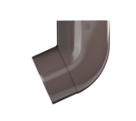 Колено трубы 67° ТН ПВХ МАКСИ (коричневый) 