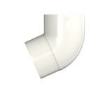 Колено трубы 67 ° ТН ПВХ МАКСИ (белый)