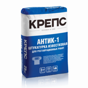 Штукатурка реставрационная известковая Крепс Антик 1 (20 кг)