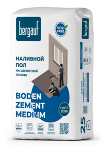 Ровнитель Bergauf Boden Zement Medium 25кг 